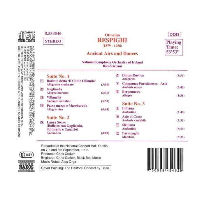 RESPIGHI: Ancient Airs and Dances, Suites Nos. 1-3 - slide-1