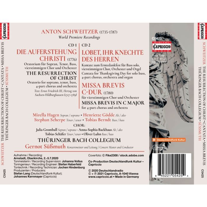 Schweitzer: Die Auferstehung Christi; Missa Brevis; Cantata - slide-1
