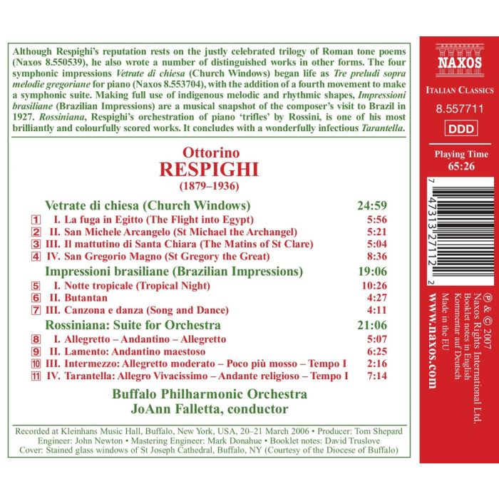 Respighi: Vetrate di chiesa, Impressioni Brasiliane,  Rossiniana Buffalo - slide-1