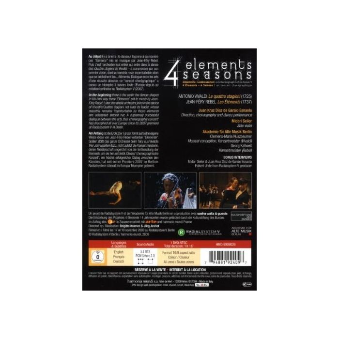4 Elements, 4 Seasons - VIVALDI: Quattro Stagioni, REBEL: Elemen - slide-1