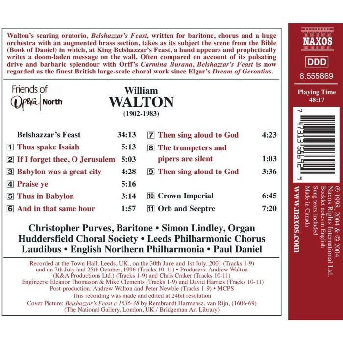 WALTON: Belshazzar's Feast, Crown Imperi - slide-1