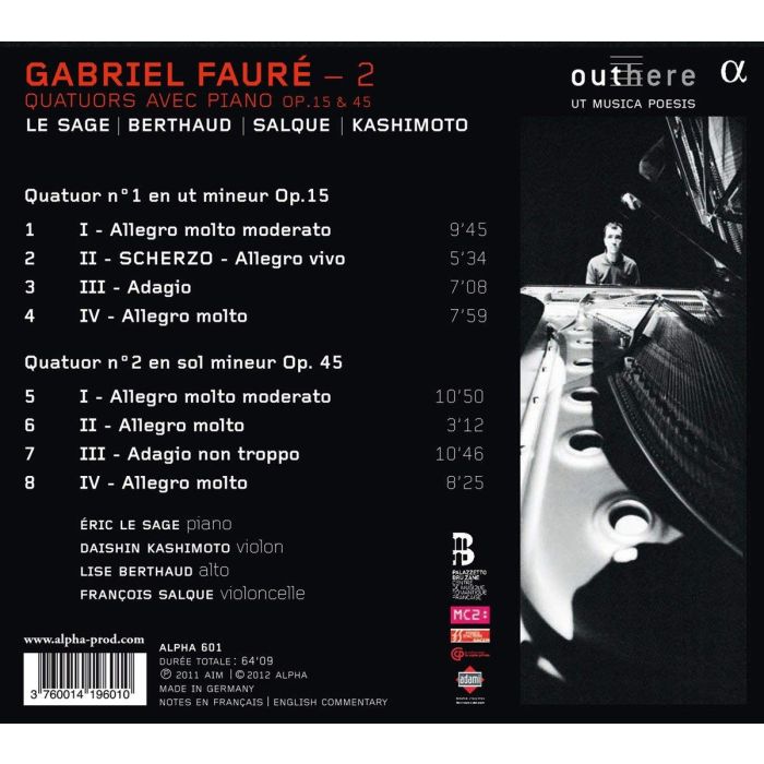 Fauré Vol. 2 - Piano Quartets op. 15 & 45 - slide-1