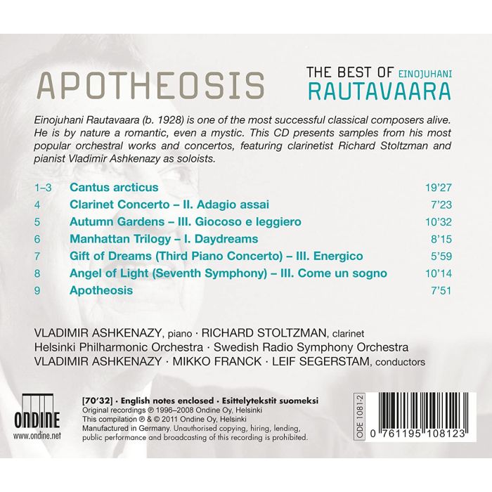 Rautavaara: Best Of (Apotheosis, Cantus Arcticus, Angel Of Light, Gift Of Dreams) - slide-1