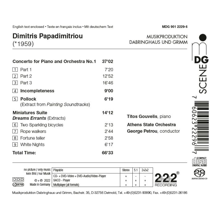 Papadimitriou: Piano Concerto No. 1; Miniatures - Orchestral Suite - slide-1