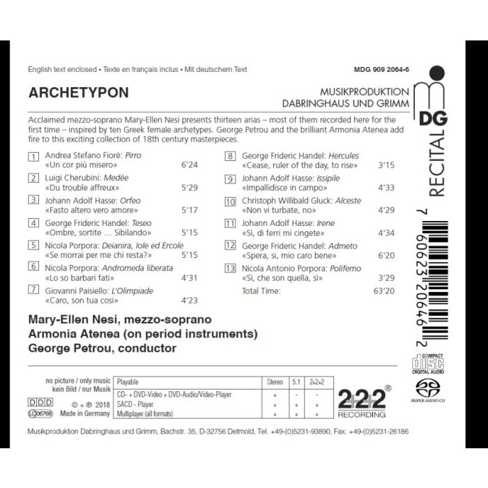 Archetypon - Arias by Porpora; Hasse; Cherubini; Paisiello; Gluck; Fior? & Handel - slide-1