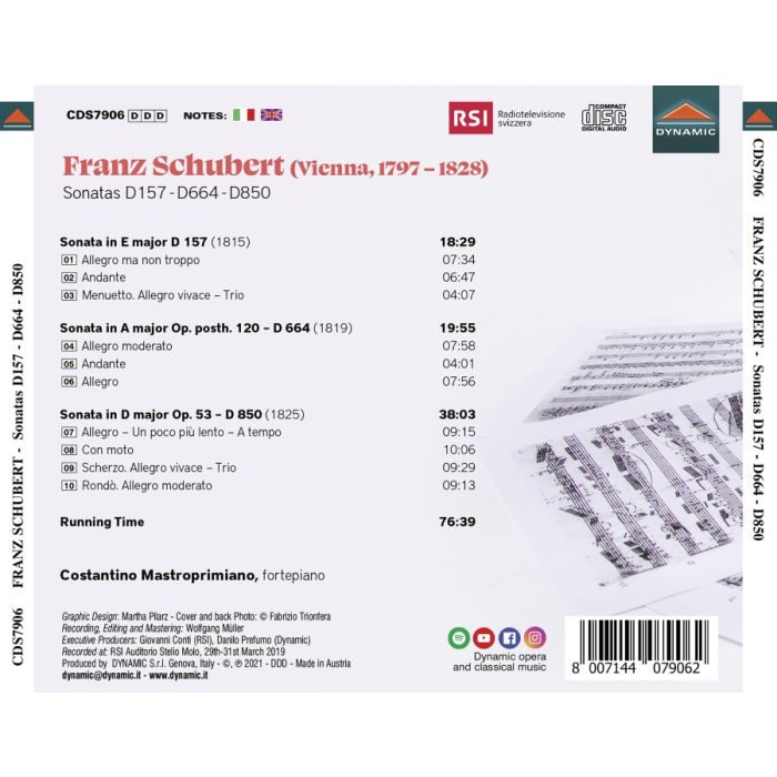 Schubert: Piano Sonatas D157 – D664 – D850 - slide-1