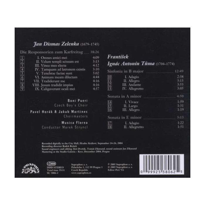 Zelenka: Responsorien / Tuma: Sonatas, Sinfonia - slide-1