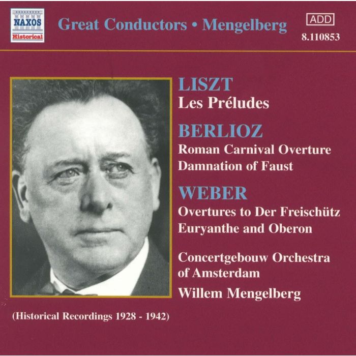 WEBER; BERLIOZ: Overtures; LISZT: Les Preludes
