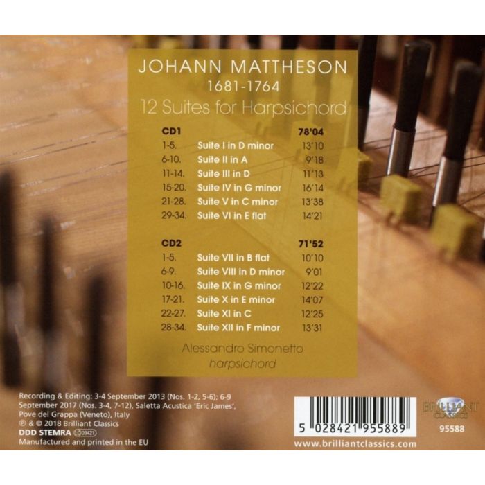 Mattheson:12 Suites for Harpsichord - slide-1