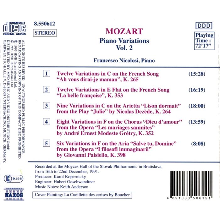 MOZART: Piano Variations vol. 2 - slide-1