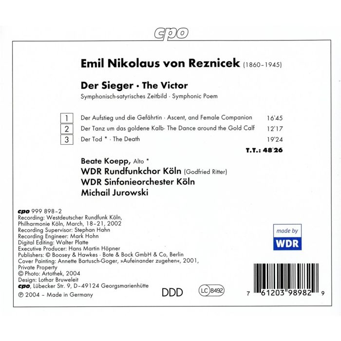 REZNICEK: Der Sieger, Symphonic Poem - slide-1