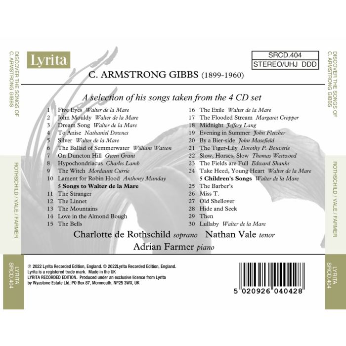 Discover The Songs of C. Armstrong Gibbs - slide-1