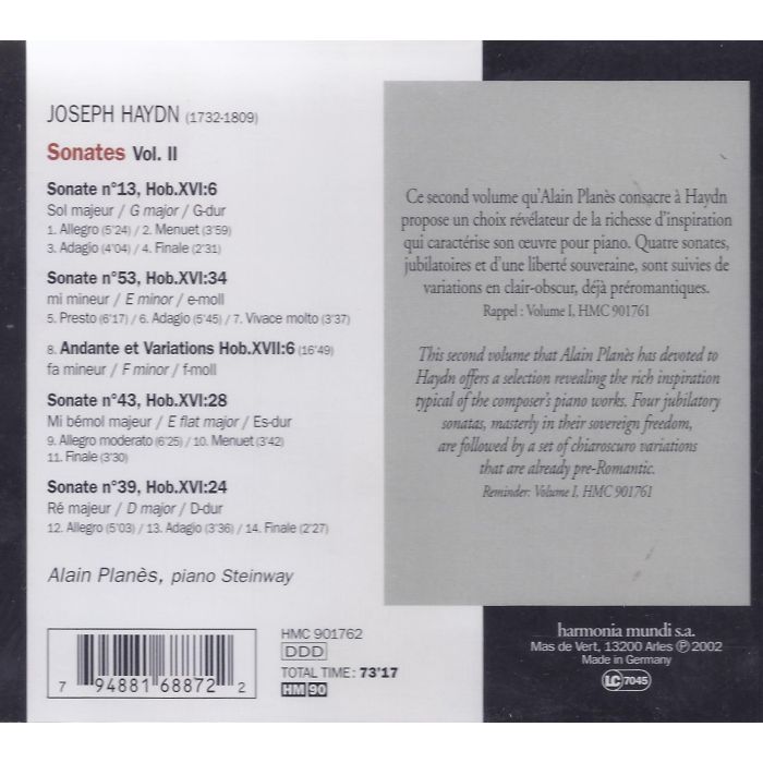 Haydn: Sonatas vol. 2 - slide-1
