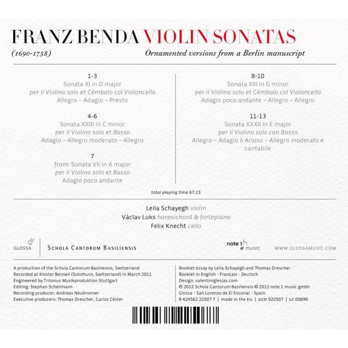 Benda: Violin Sonatas - slide-1