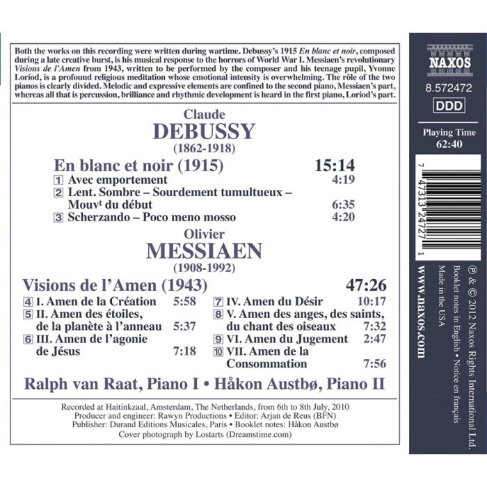Messiaen: Visions de l´Amen, Claude Debussy: En blanc et noir - slide-1