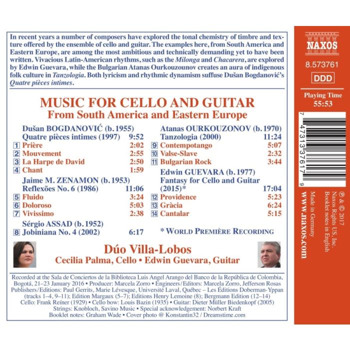 Music for Cello and Guitar - From South America and East Europe - slide-1