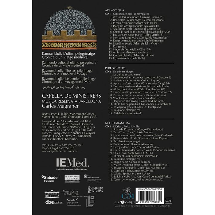 Ramon Llull: L’últim pelegrinatge - Ars antiqua, Peregrinatio, Mediterraneum - slide-1