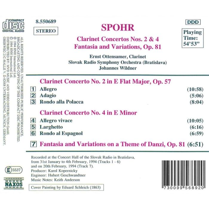 Spohr: Clarinet Concertos Nos. 2 and 4, Fantasia, Op. 81 - slide-1