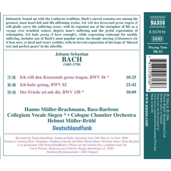 BACH: Sacred cantatas for bass - slide-1