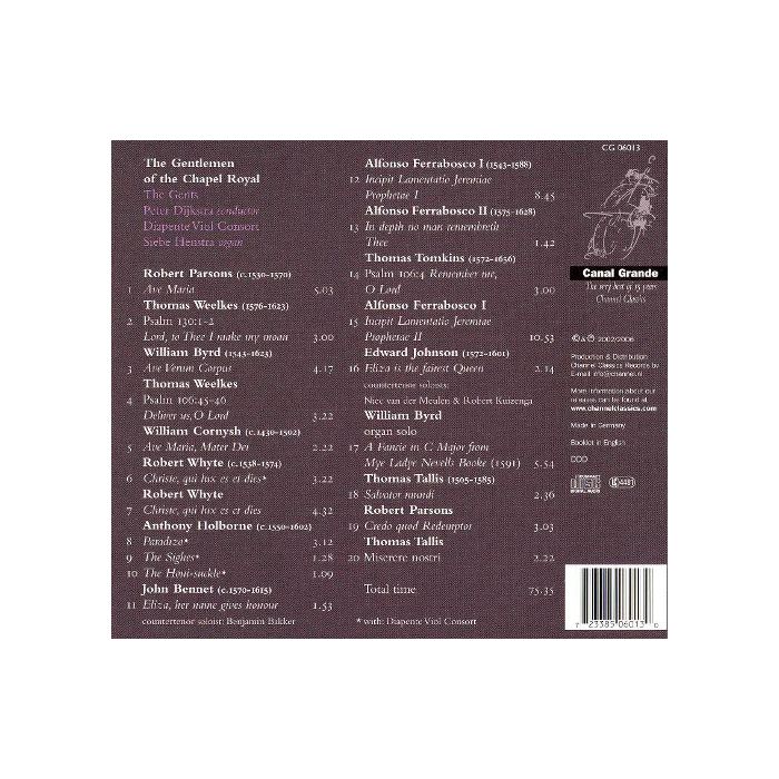 The Gentlemen Of The Chapel Royal - 16th-century English Choral Music - slide-1