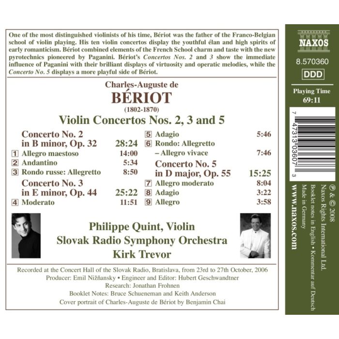 BERIOT: Violin Concertos - slide-1