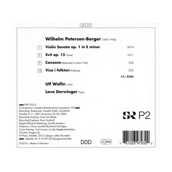 Peterson-Berger: Violin Sonatas - slide-1