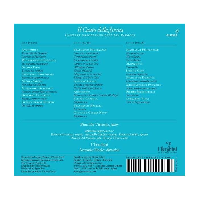 Il Canto della Sirena - Cantate Napoletane dell’ eta barocca: Provenzale, Scarlatti, Durante,… - slide-1