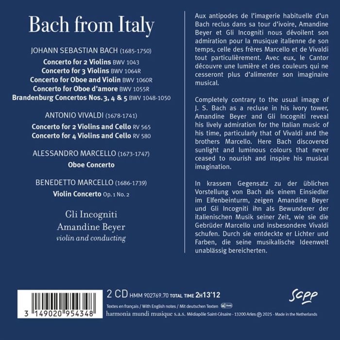 Bach From Italy - The Vivaldi & Marcello Influences - slide-1