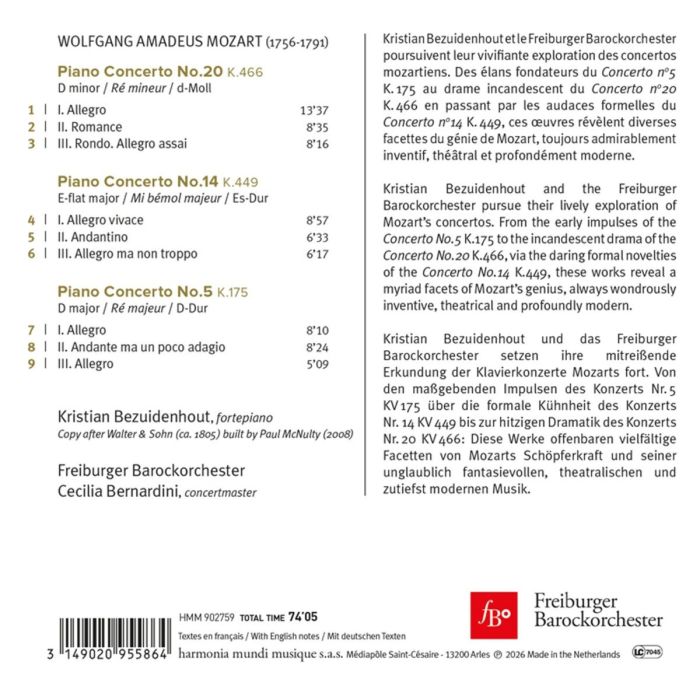 Mozart: Piano Concertos K. 175, 449 & 466 - slide-1