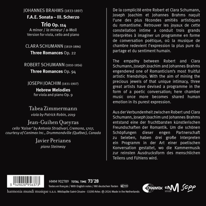 Brahms: Trio Op. 114 / Robert & Clara Schumann: Romances - slide-1