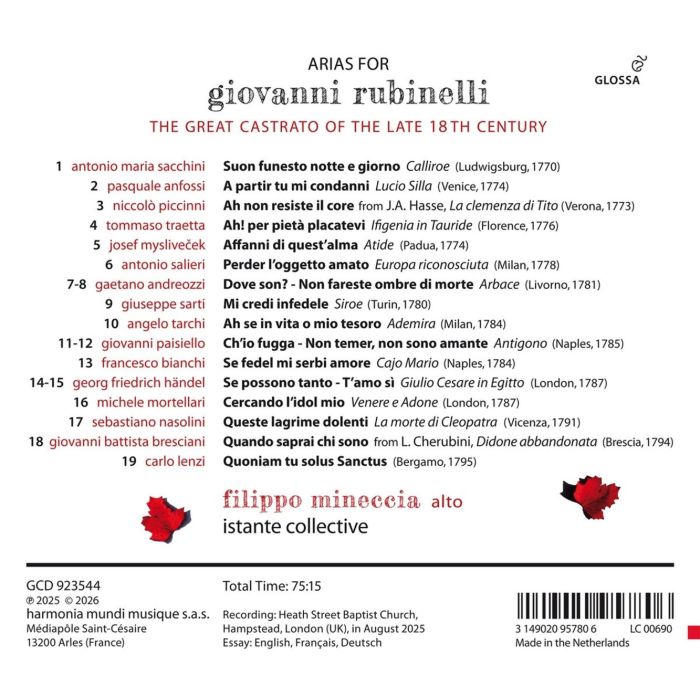 Arias for Giovanni Rubinelli - slide-1