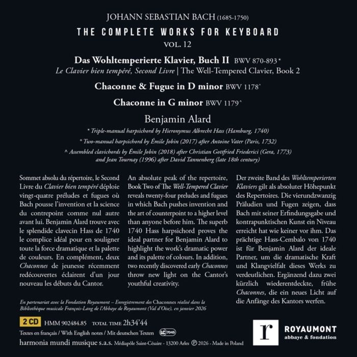 Bach: the Complete Works For Keyboard, Vol. 12 - slide-1