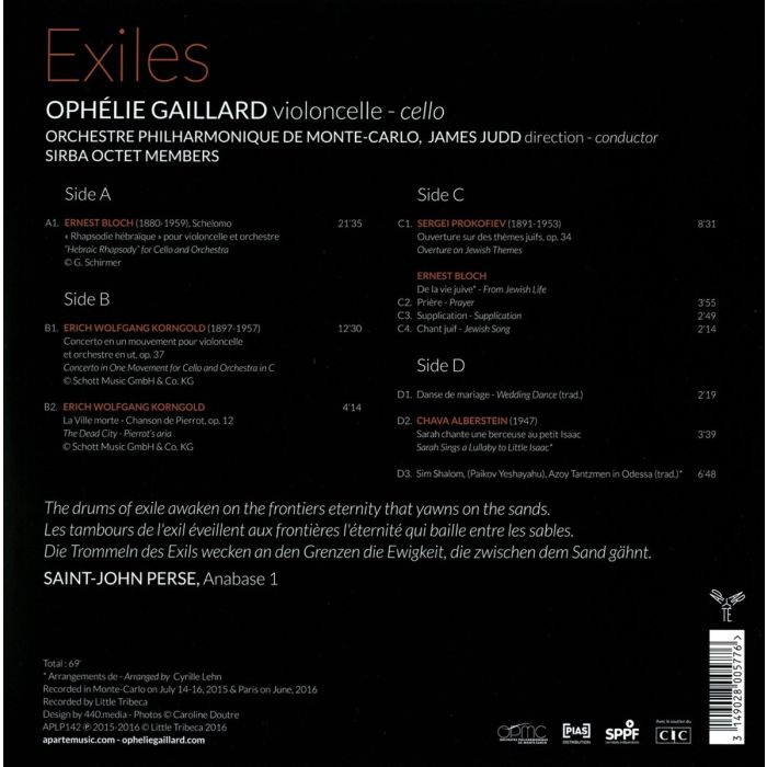 Exiles - Bloch; Korngold; Prokofiev; Alberstein - slide-2