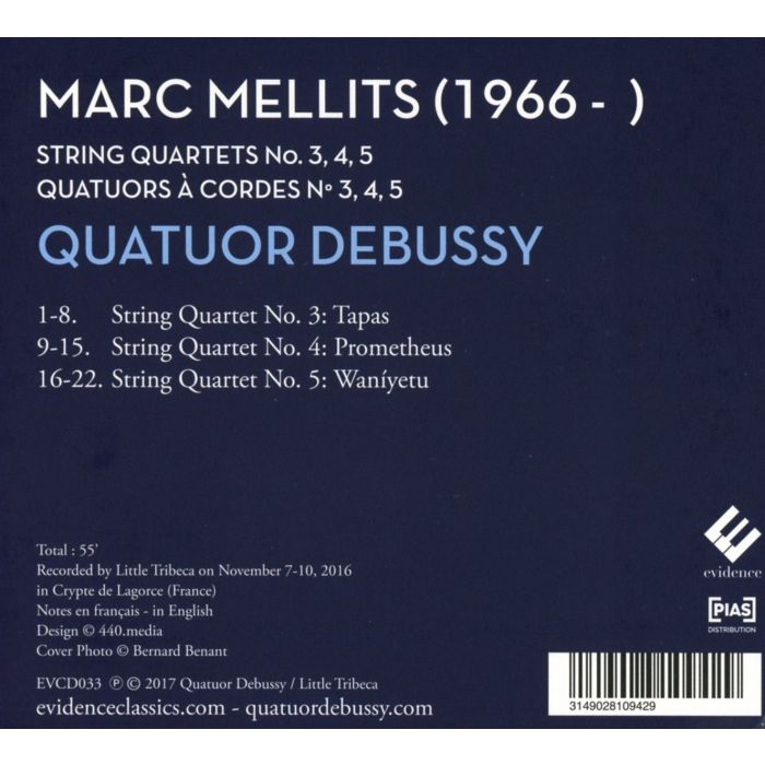 Mellits: String Quartets nos. 3; 4 & 5 - slide-1