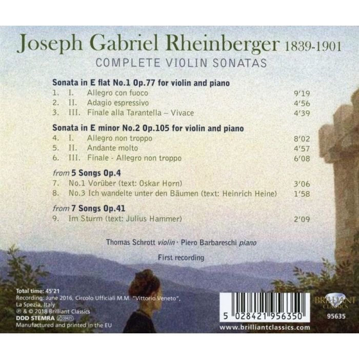 Rheinberger: Complete Violin Sonatas - slide-1