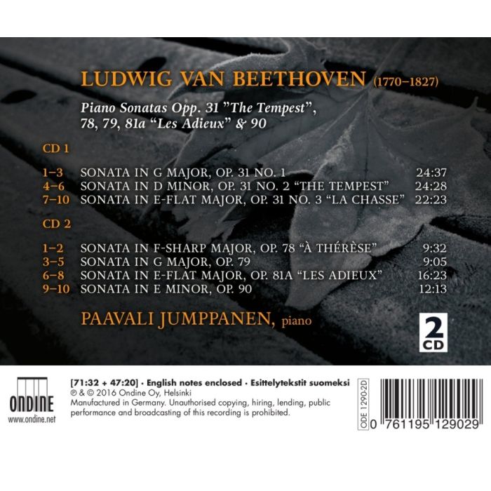 Beethoven: Piano Sonatas op. 31, 78, 79, 81a & 90 - slide-1