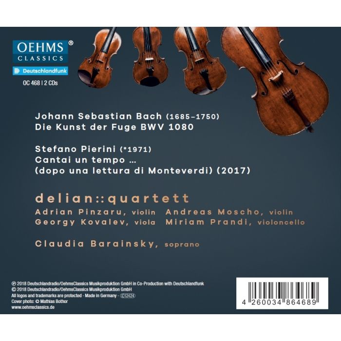Bach: Die Kunst der Fuge; Pierini: Cantai un tempo - slide-1