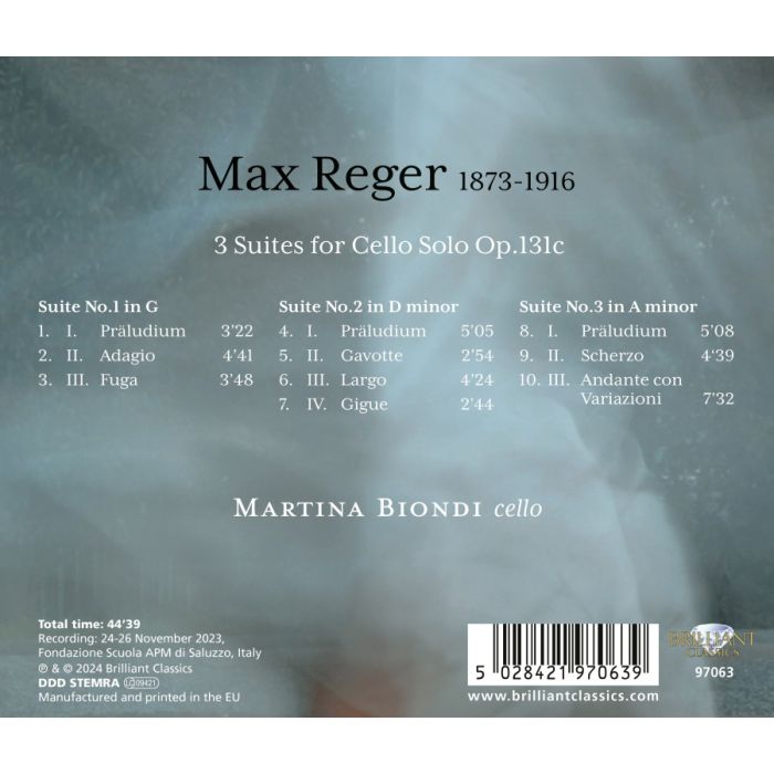 Reger: 3 Suites for Cello Solo - slide-1