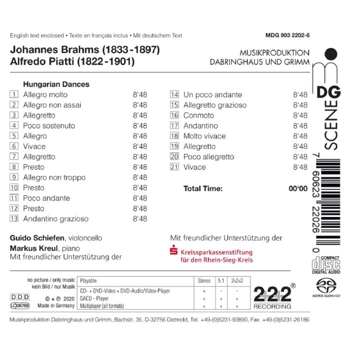 Brahms; Piatti: Hungarian Dances - slide-1