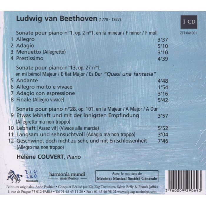 Beethoven: Sonates pour piano n.1, 13, 28  - slide-1