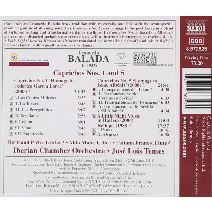BALADA: Caprichos Nos. 1 and 5 - slide-1