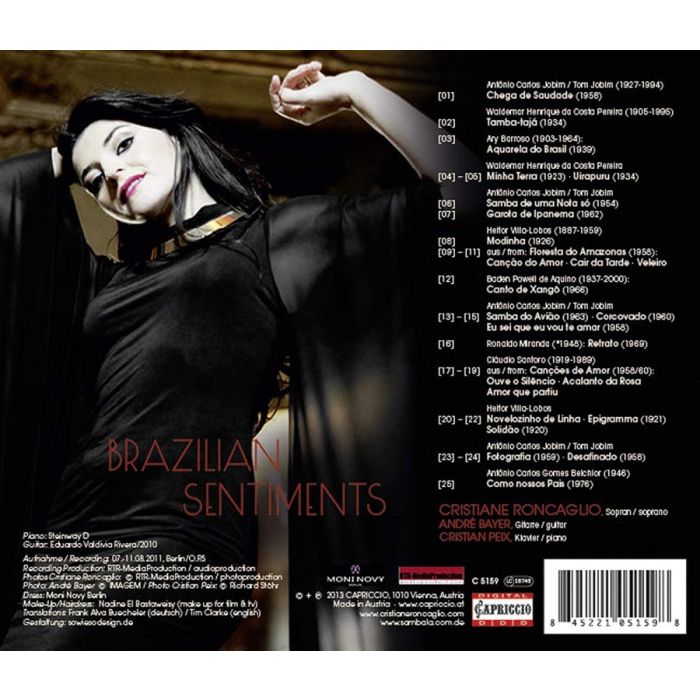 Brazilian Sentiments - Songs by: Heitor Villa-Lobos, Claudio Santoro, Tom Jobim, Ronaldo Miranda - slide-1