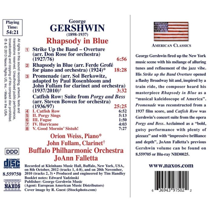 Gershwin: Rhapsody in Blue, Strike Up the Band Overture, Promenade - slide-1