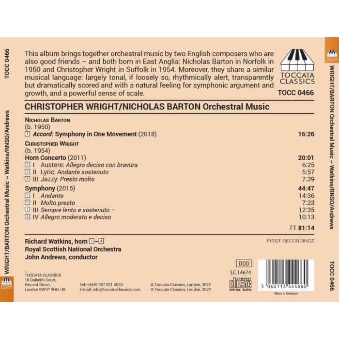 Wright: Orchestral Music; Barton: Accord: Symphony in One Movement - slide-1