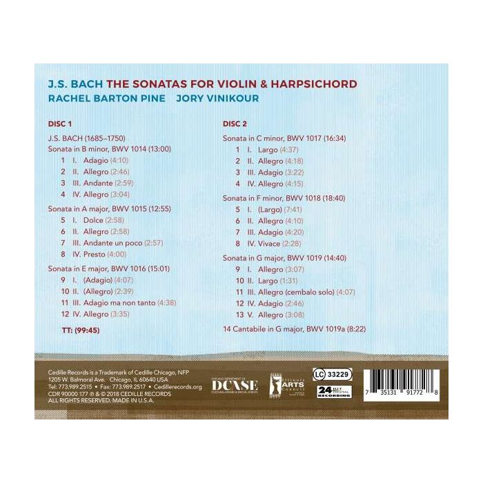 Bach: Sonatas for violin & harpsichord - slide-2