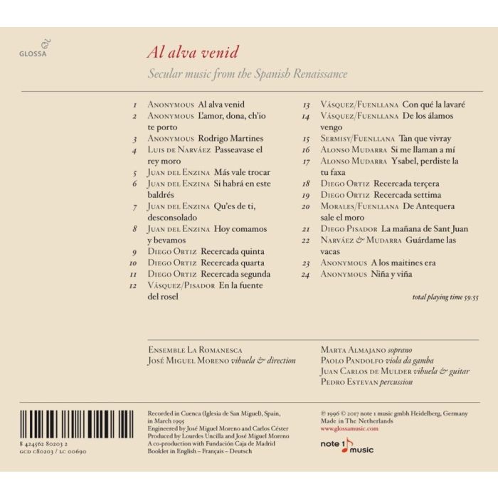 Al alva venid, Secular music from the Spanish Renaissance - slide-1