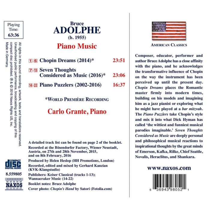 Adolphe: Piano Music - Chopin Dreams; Seven Thoughts - slide-1