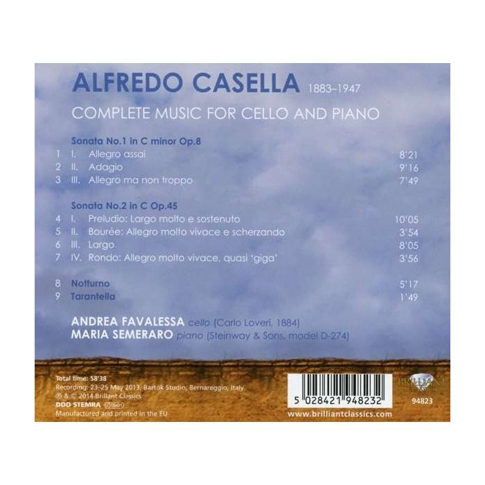 Casella: Complete Music for Cello and Piano - slide-1
