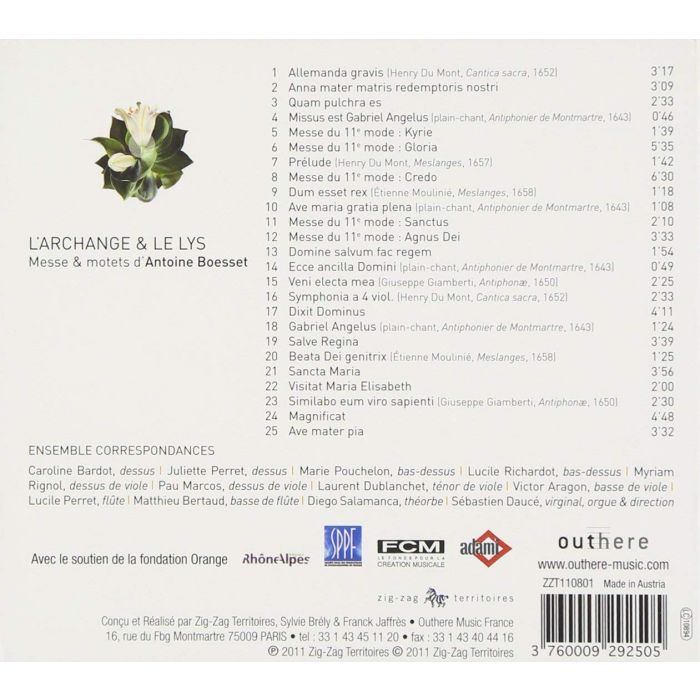 L’Archange & le Lys - Mass & motets de Antoine Boesset - slide-1