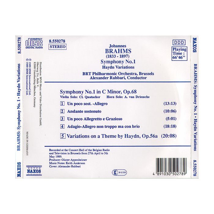 Brahms: Symphony no. 1 - slide-1
